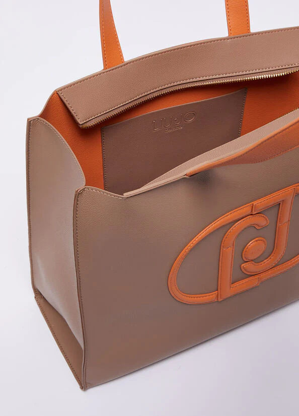 Borsa shopping con logo