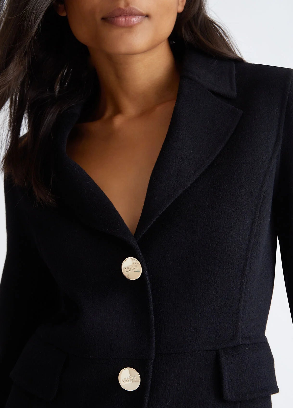 Short black coat