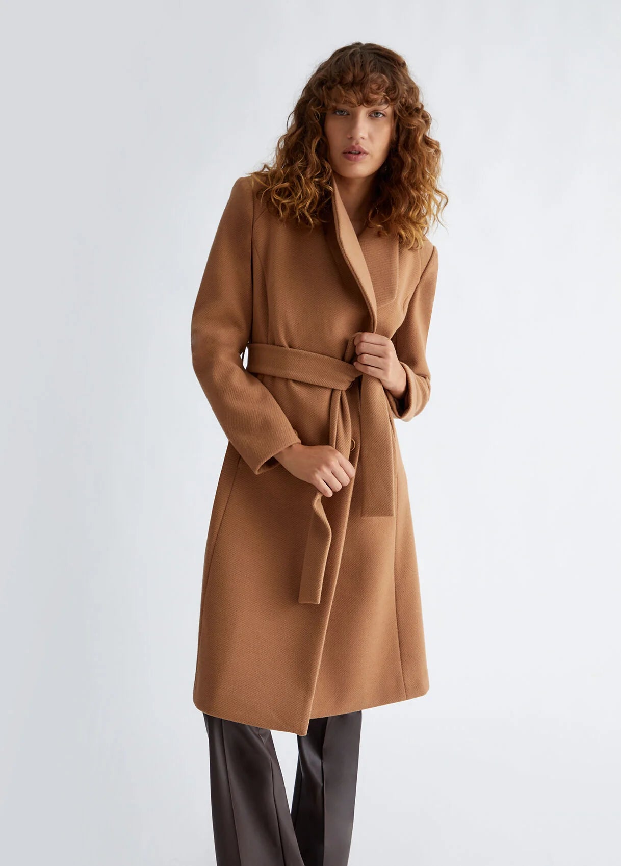 Coat with belt