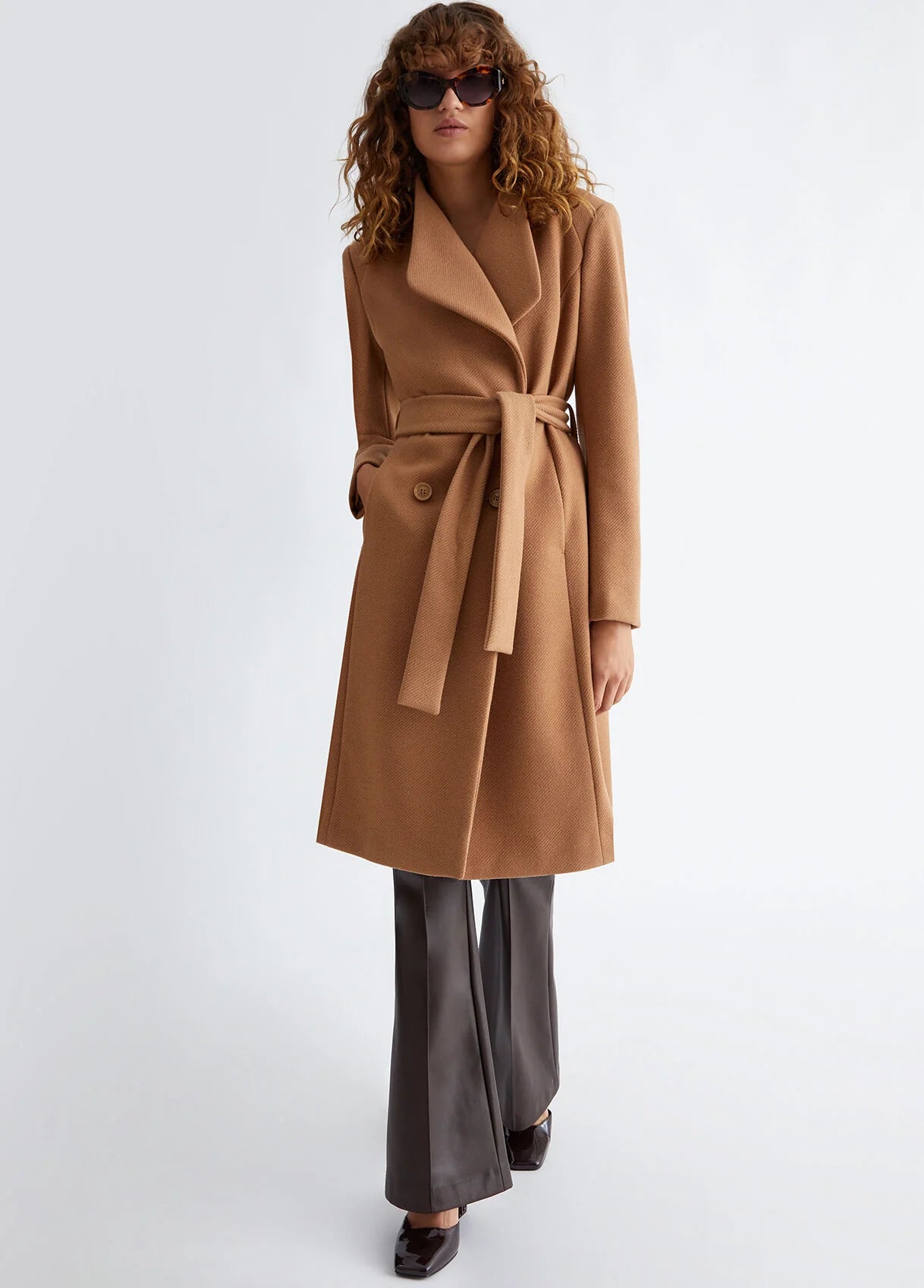 Coat with belt