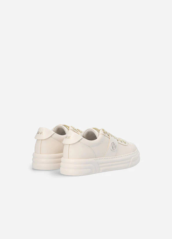 Sneakers platform in pelle