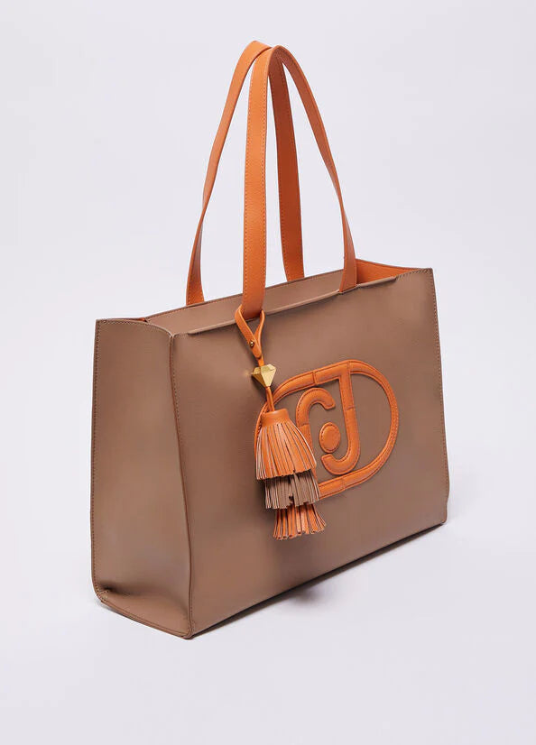 Borsa shopping con logo