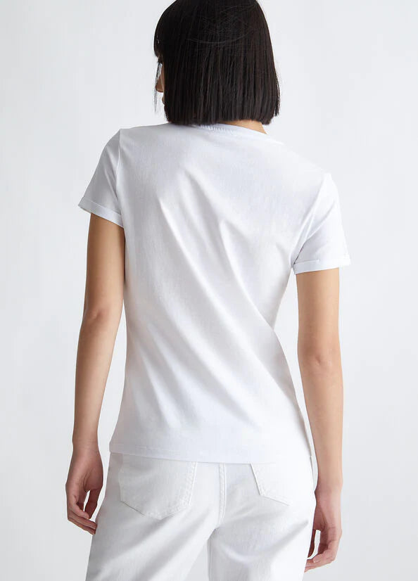 T-shirt in cotone con logo